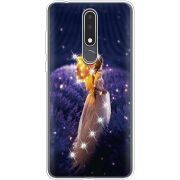 Чехол со стразами Nokia 3.1 Plus Girl with Umbrella
