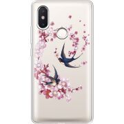 Чехол со стразами Xiaomi Mi 8 SE Swallows and Bloom