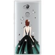 Чехол со стразами Sony Xperia XA2 Ultra H4213 Girl in the green dress