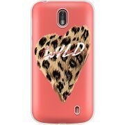 Прозрачный чехол Uprint Nokia 1 Wild Love