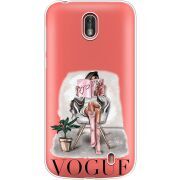 Прозрачный чехол Uprint Nokia 1 VOGUE