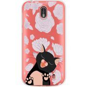 Прозрачный чехол Uprint Nokia 1 Meow
