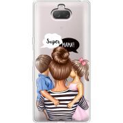 Прозрачный чехол Uprint Sony Xperia 10 I4113 Super Mama