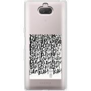 Прозрачный чехол Uprint Sony Xperia 10 I4113 Blah Blah