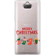 Прозрачный чехол Uprint Sony Xperia 10 I4113 Merry Christmas