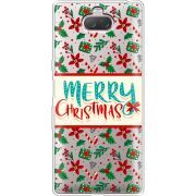 Прозрачный чехол Uprint Sony Xperia 10 I4113 Vintage Christmas Pattern
