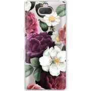 Прозрачный чехол Uprint Sony Xperia 10 I4113 Floral Dark Dreams