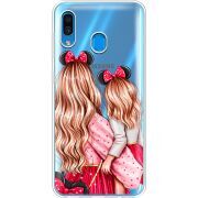 Прозрачный чехол Uprint Samsung A305 Galaxy A30 Mouse Girls