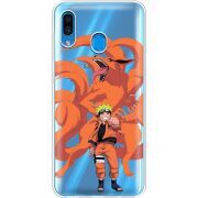 Прозрачный чехол Uprint Samsung A305 Galaxy A30 Naruto and Kurama