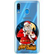 Прозрачный чехол Uprint Samsung A305 Galaxy A30 Cool Santa
