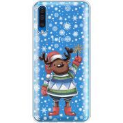 Прозрачный чехол Uprint Samsung A505 Galaxy A50 Christmas Deer with Snow