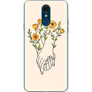 Чехол Uprint LG Q7 / Q7 Plus  Flower Hands