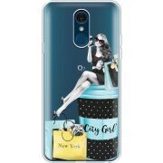 Прозрачный чехол Uprint LG Q7 / Q7 Plus  City Girl