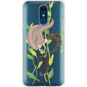 Прозрачный чехол Uprint LG Q7 / Q7 Plus  Cute Mermaid