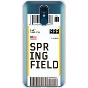 Прозрачный чехол Uprint LG Q7 / Q7 Plus  Ticket Springfield