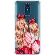 Прозрачный чехол Uprint LG Q7 / Q7 Plus  Mouse Girls