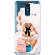 Прозрачный чехол Uprint LG Q7 / Q7 Plus  Travel Girl