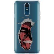 Прозрачный чехол Uprint LG Q7 / Q7 Plus  Нападение Титана