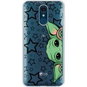 Прозрачный чехол Uprint LG Q7 / Q7 Plus  Baby Yoda