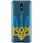 Прозрачный чехол Uprint LG Q7 / Q7 Plus  Gold Trident