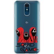 Прозрачный чехол Uprint LG Q7 / Q7 Plus  siquid game люди в красном