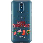 Прозрачный чехол Uprint LG Q7 / Q7 Plus  Merry Christmas