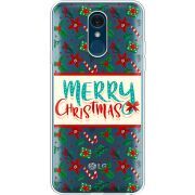 Прозрачный чехол Uprint LG Q7 / Q7 Plus  Vintage Christmas Pattern