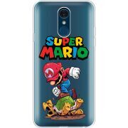 Прозрачный чехол Uprint LG Q7 / Q7 Plus  Super Mario