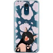 Прозрачный чехол Uprint LG Q7 / Q7 Plus  Meow