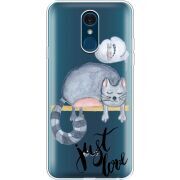 Прозрачный чехол Uprint LG Q7 / Q7 Plus  Just Love
