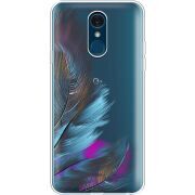 Прозрачный чехол Uprint LG Q7 / Q7 Plus  Feathers