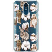 Прозрачный чехол Uprint LG Q7 / Q7 Plus  Cotton and Rabbits