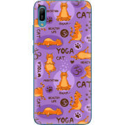 Чехол Uprint Huawei Y6 2019 Yoga Cat