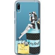 Прозрачный чехол Uprint Huawei Y6 2019 City Girl