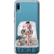 Прозрачный чехол Uprint Huawei Y6 2019 VOGUE