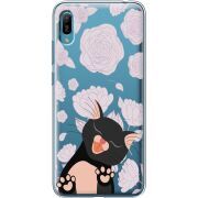 Прозрачный чехол Uprint Huawei Y6 2019 Meow