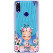 Прозрачный чехол Uprint Xiaomi Redmi 7 Blue Hair