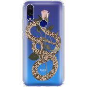 Прозрачный чехол Uprint Xiaomi Redmi 7 Glamor Snake