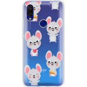 Прозрачный чехол Uprint Xiaomi Redmi 7 с 3D-глазками Mouse
