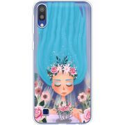 Прозрачный чехол Uprint Samsung M105 Galaxy M10 Blue Hair