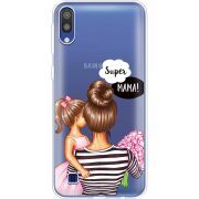 Прозрачный чехол Uprint Samsung M105 Galaxy M10 Super Mama and Daughter