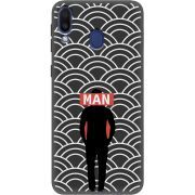 Черный чехол Uprint Samsung M205 Galaxy M20 Man Pattern