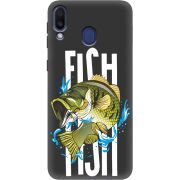 Черный чехол Uprint Samsung M205 Galaxy M20 Fish