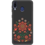 Черный чехол Uprint Samsung M205 Galaxy M20 Ukrainian Ornament