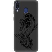 Черный чехол Uprint Samsung M205 Galaxy M20 Snake