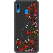 Черный чехол Uprint Samsung A305 Galaxy A30 3D Ukrainian Muse