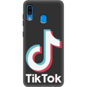 Черный чехол Uprint Samsung A305 Galaxy A30 Tik Tok