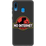 Черный чехол Uprint Samsung A305 Galaxy A30 No Internet