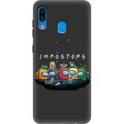 Черный чехол Uprint Samsung A305 Galaxy A30 Among Us Impostors