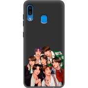 Черный чехол Uprint Samsung A305 Galaxy A30 BTS